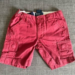 Polo Red Khaki Shorts